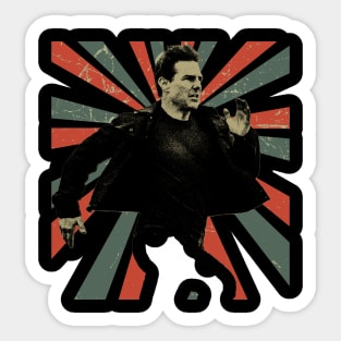 Run || Mission: Impossible || Vintage Art Design Sticker